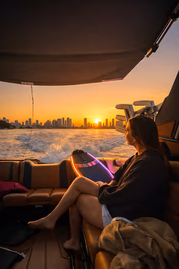 Sunset boat ride
