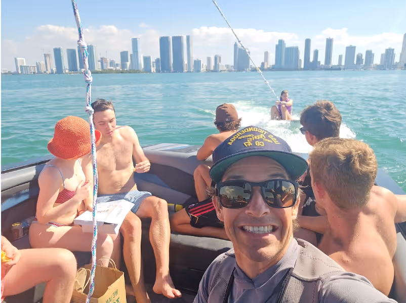 Group on the water