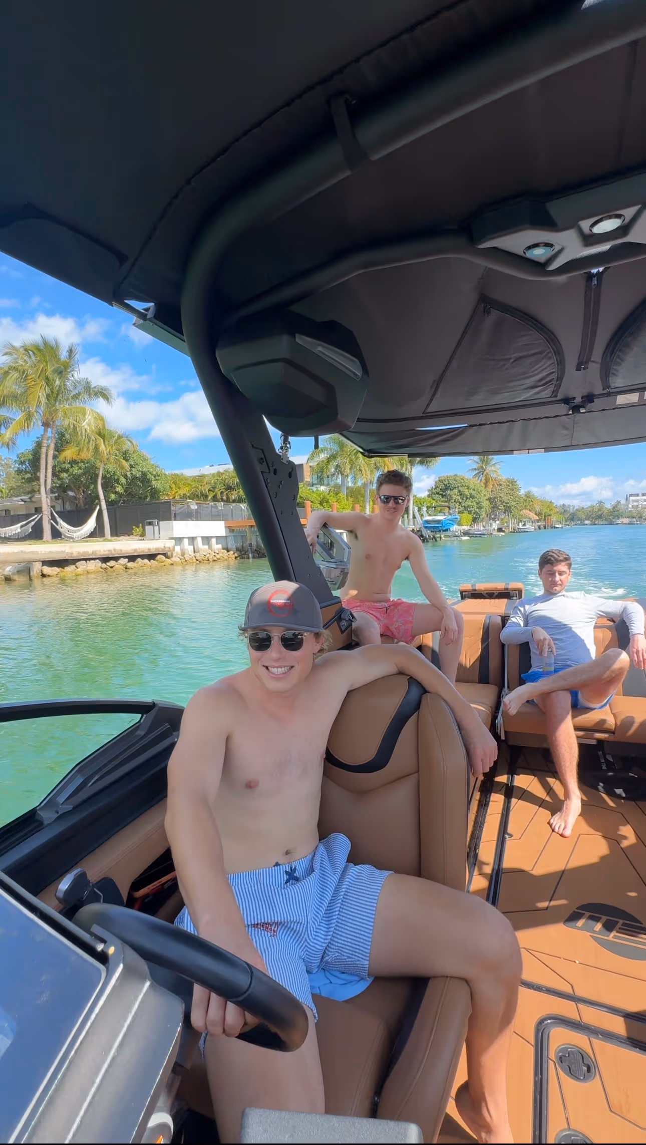 Friends on the boat