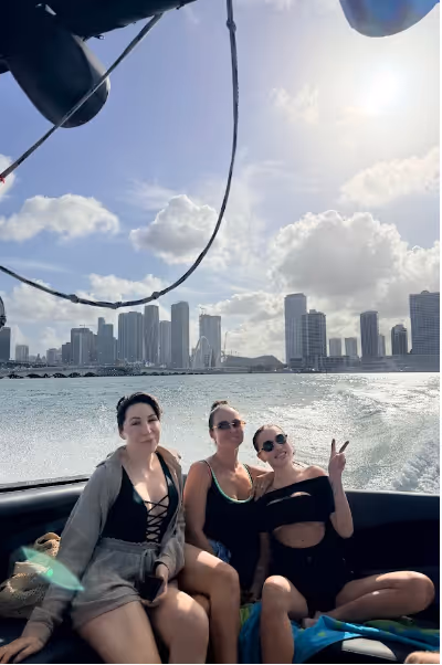 Friends on a boat day