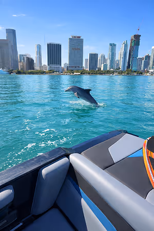 Dolphins in Biscayne Bay
